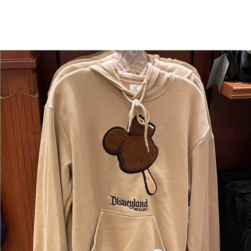 Disneyland Resort Tan Hoodie with Ice Cream Design